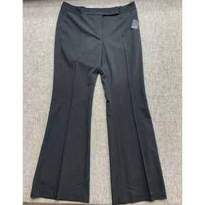 Elie Tahari‎ Women's Size 12 Dress Pants Black Pinstripe Wide Leg Slacks NWT